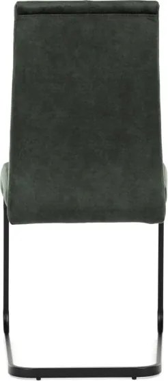 Jedálenská stolička zamatová, zelená DCL-D1275 GRN4