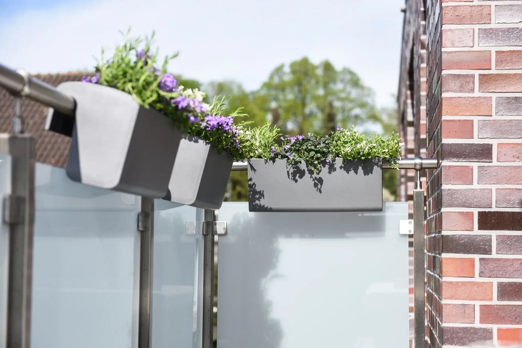 Balkónový hrantík BALKONA CLASSICO, plast, šírka 50 cm, antracit