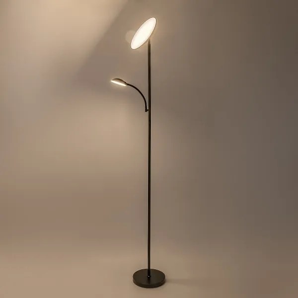 Rabalux 74084 - LED stmievateľná stojacia lampa HALINA 23W/230V 3000/4200/6500 čierna