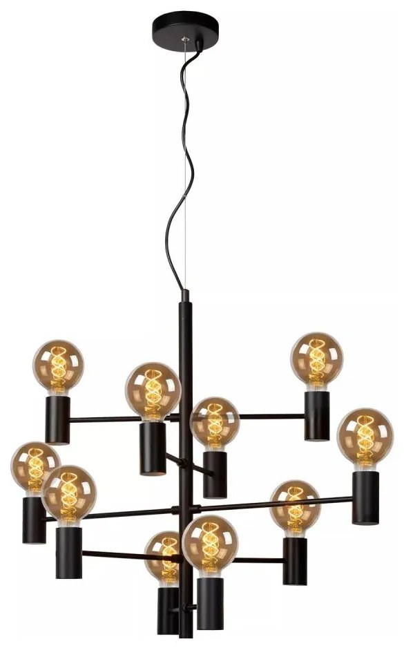 Lucide 21421/10/30 - Závesný luster LEANNE na lane 10xE27/40W/230V