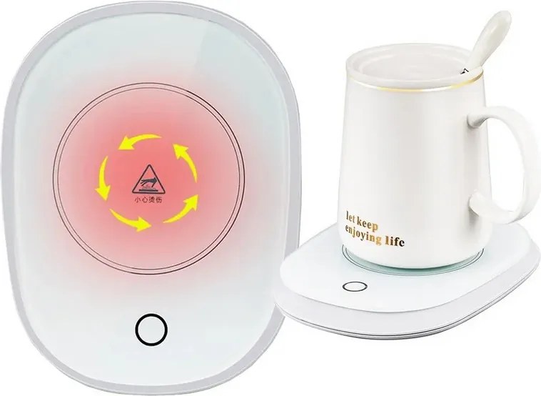 Elektrický LED ohrievač hrnčekov 16W - White