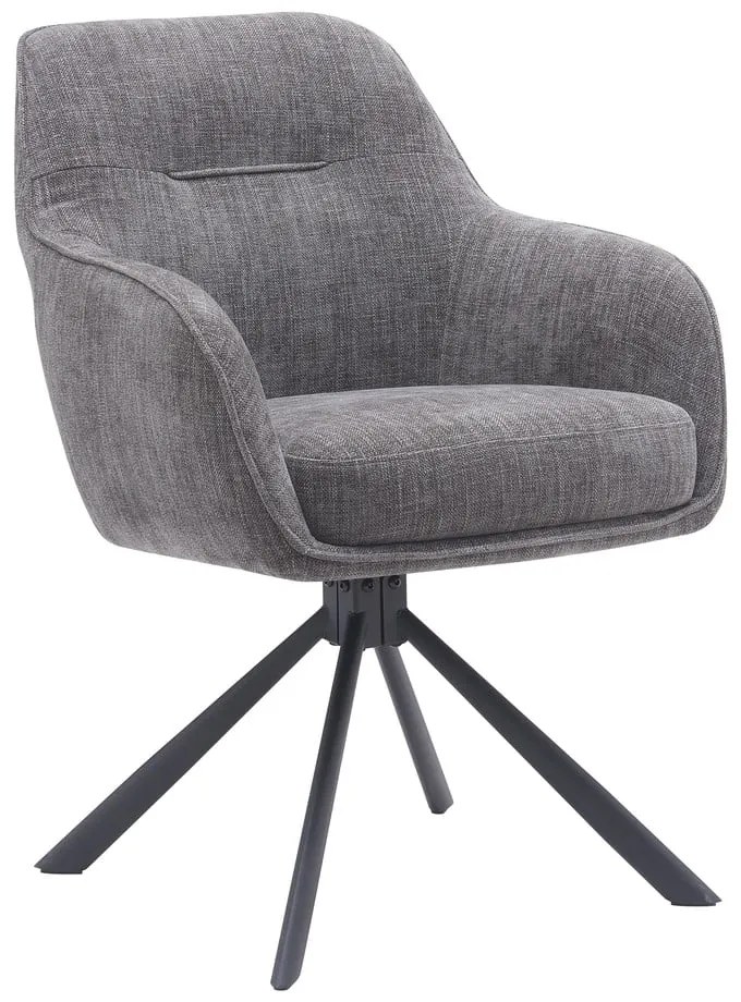 Sivé čalúnené jedálenské kreslá v súprave 2 ks Avola – Unique Furniture