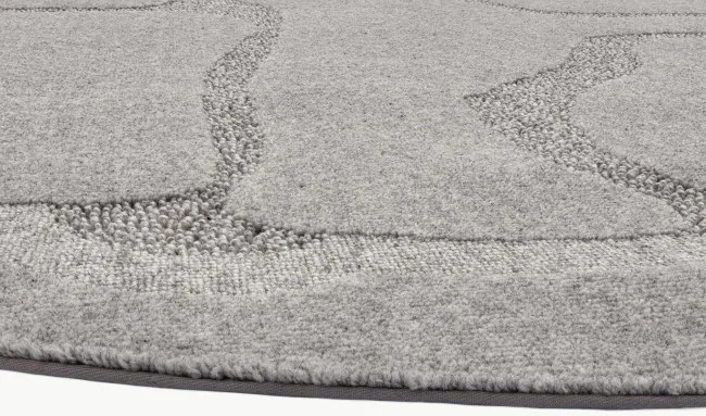 Koberec Agnella Morphic Organica sivý kruh