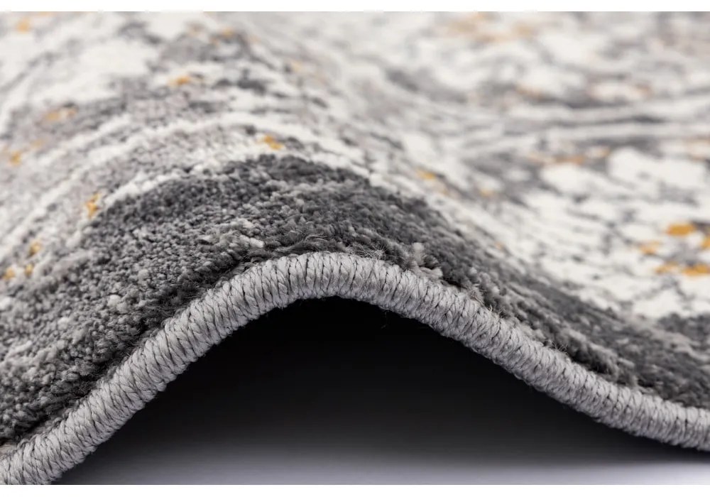 Tmavosivý/slonovinový behúň 80x300 cm Soft Viskan – FD