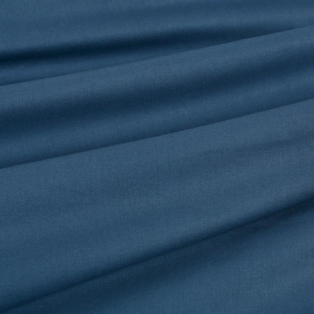 Goldea oválny obrus 100% bavlnené plátno - námornícky modrý 120 x 160 cm