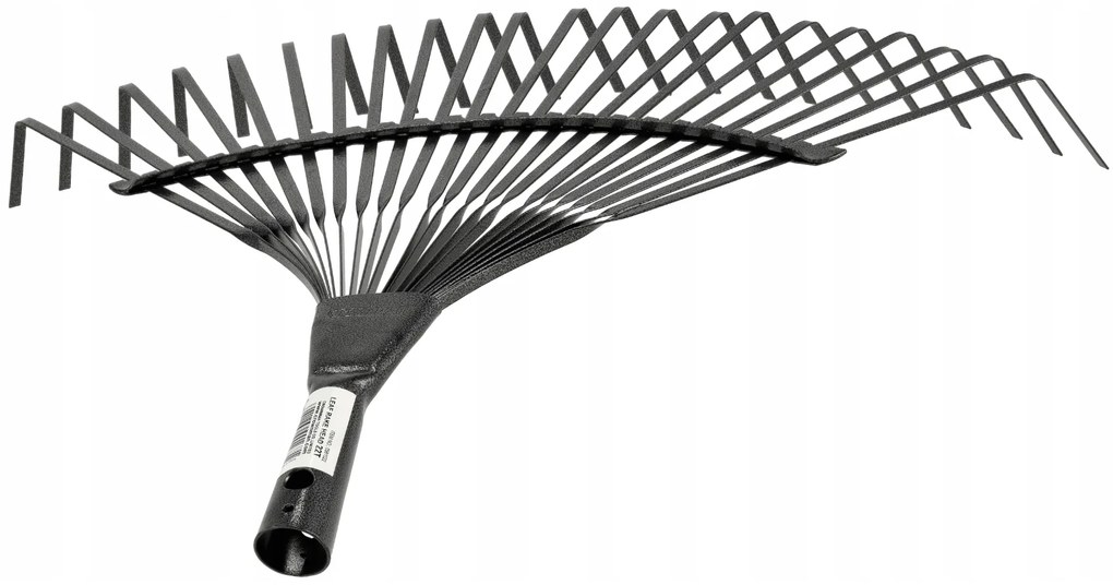 CROWNMAN KOVOVÉ vejárové hrable na lístie a trávu, 51 cm, 22 zubov