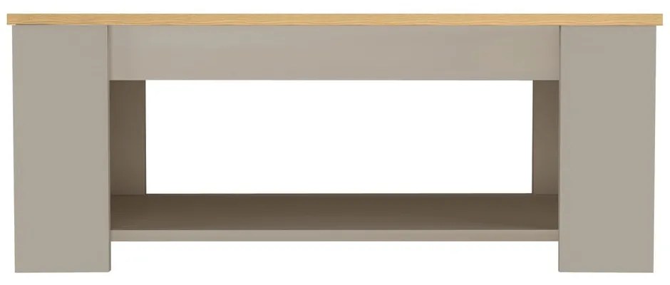 Konferenčný stolík s doskou v dubovom dekore v sivo-prírodnej farbe 105x47 cm Emerald – Støraa