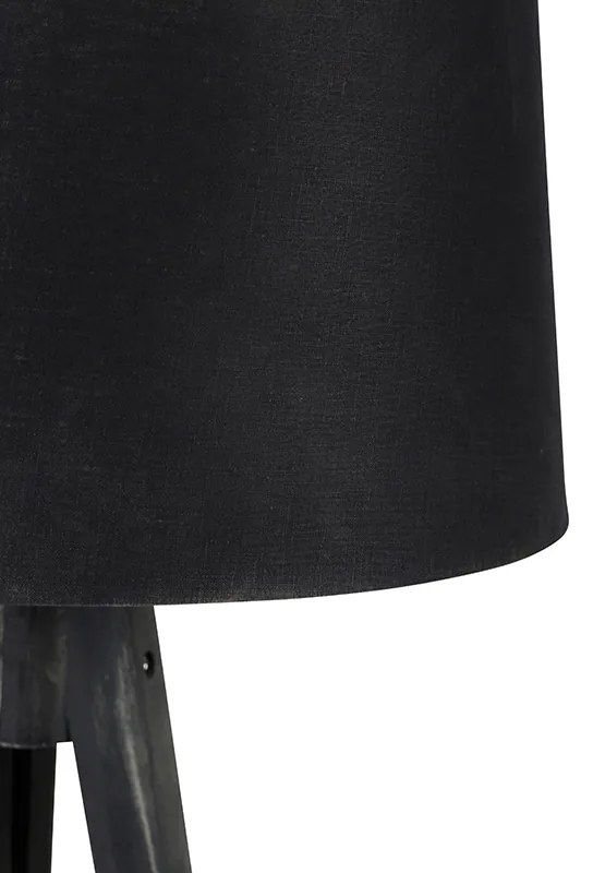 Trojnožka čierna s tienidlom z ľanu čierna 45 cm - Tripod Classic