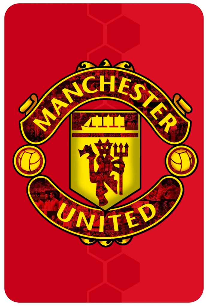 Textilná nálepka na stenu "Manchester United FC"