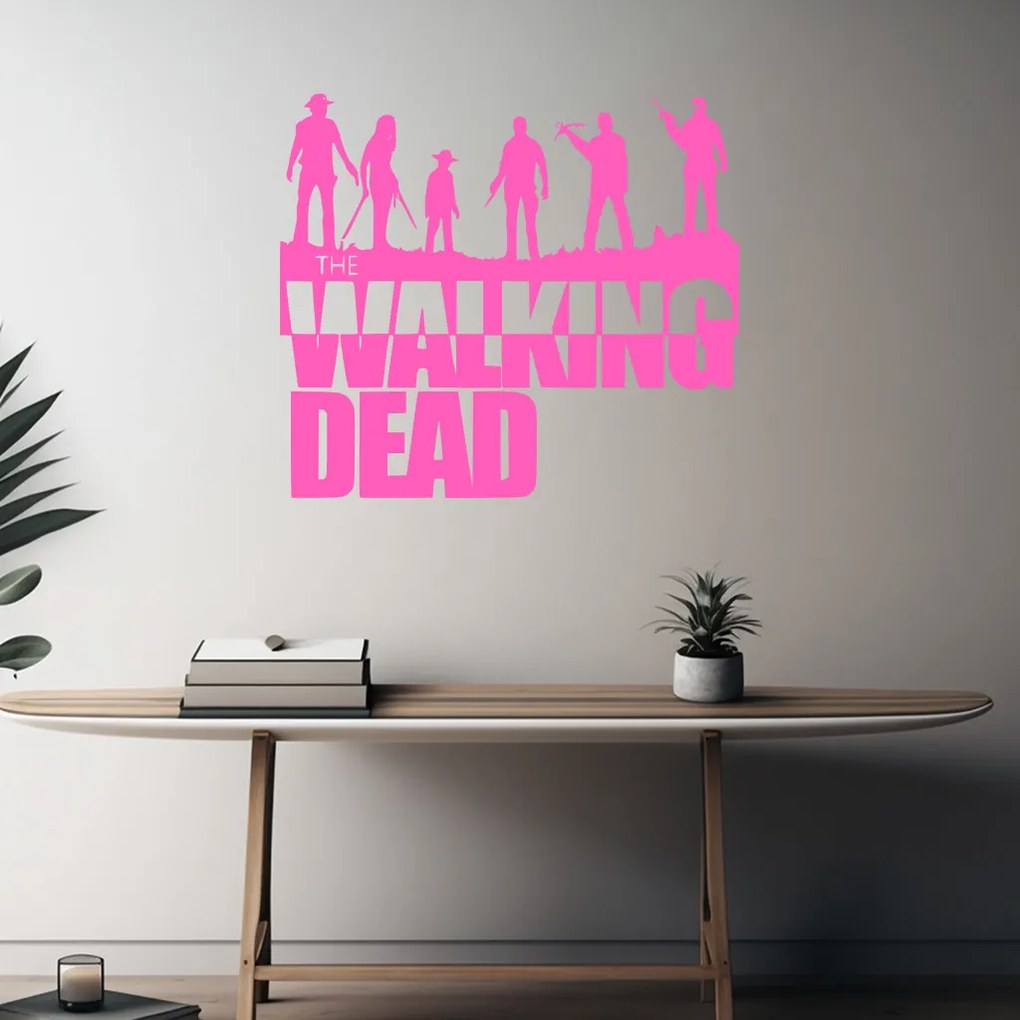 Veselá Stena Samolepka The Walking Dead Farba: oranžová, Veľkosť: 60 x 53 cm