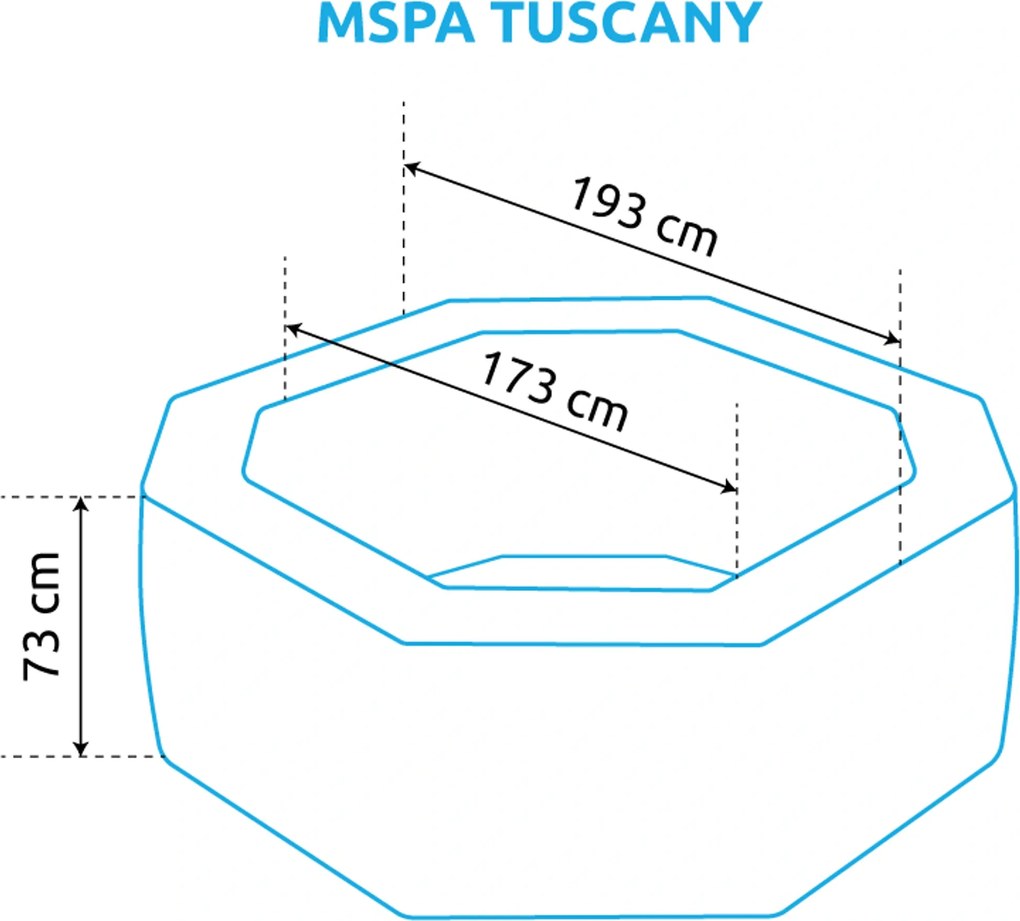Mspa | Vírivý bazén MSPA Tuscany F-TU062W | 11400279