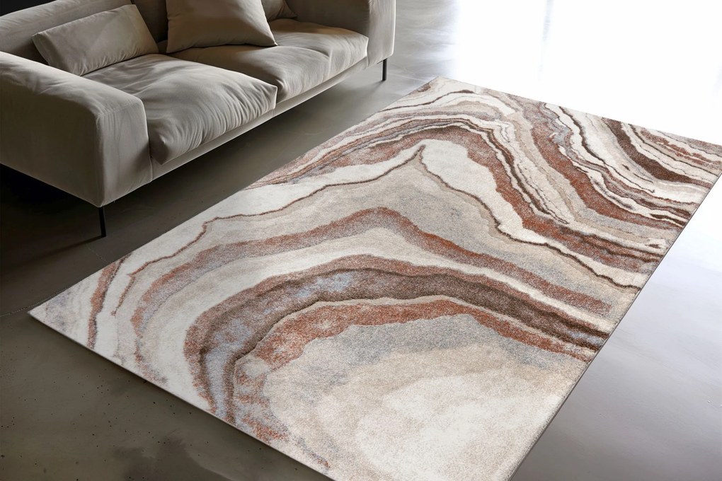 Kusový koberec My Bologna 461 Terra, 80x150, oranžová, chodba / predsieň, Obsession