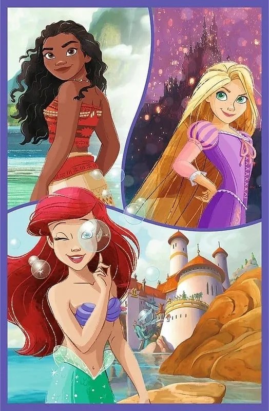 Trefl 3 x 80 Priatelia princeznej / Disney Princess