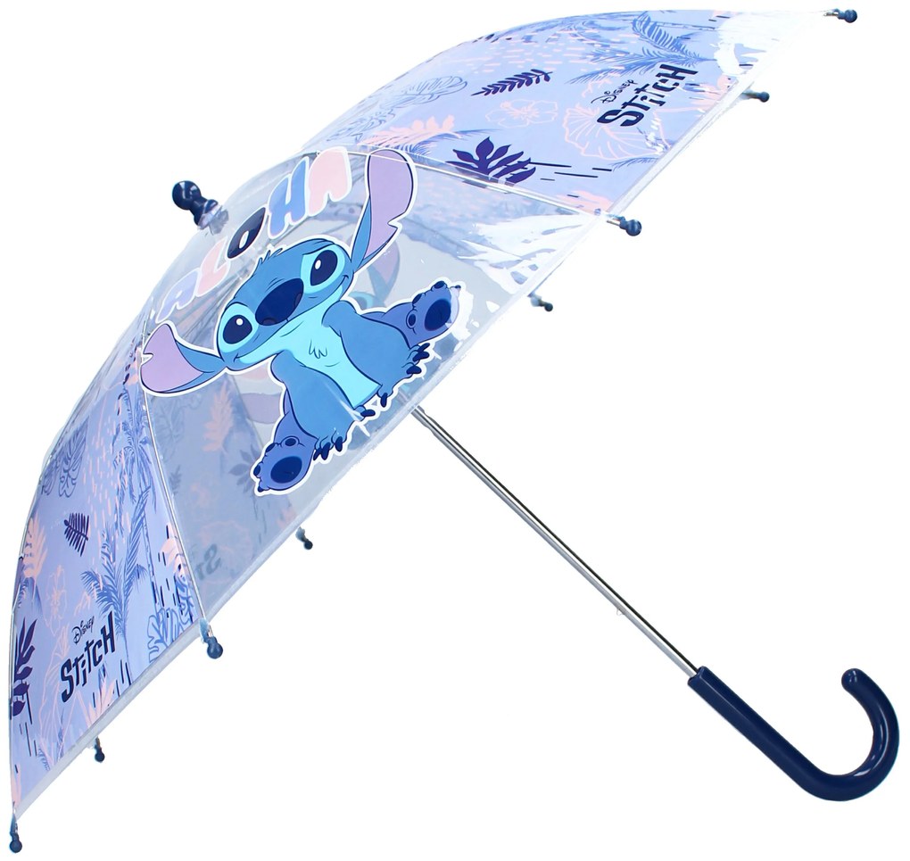 Detský transparentný dáždnik Lilo & Stitch