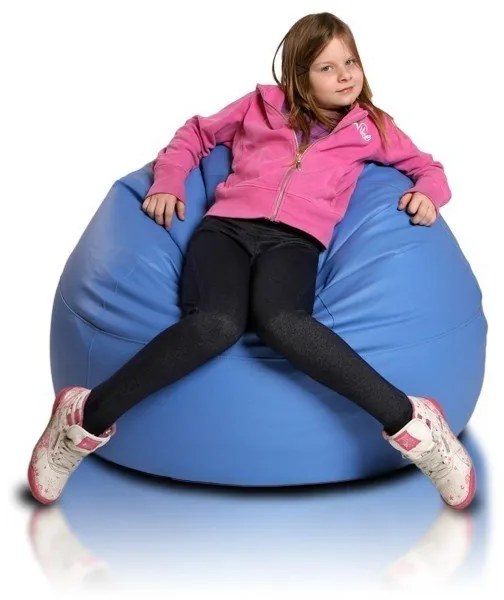 Sedací vak malá guľa modrá EMI