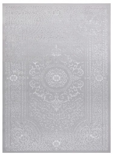 Moderný MEFE koberec   8373 Ornament, sivý