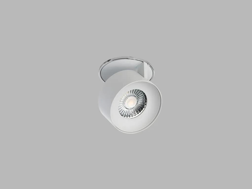 LED2 Zápustné bodové LED osvetlenie KLIP, 11W, teplá biela, okrúhle, biele