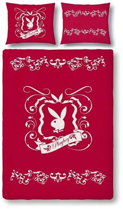 Vaneshome -  Vaneshome Obliečky Playboy Tatoo red micro Polyester, 155/220, 80/80 cm