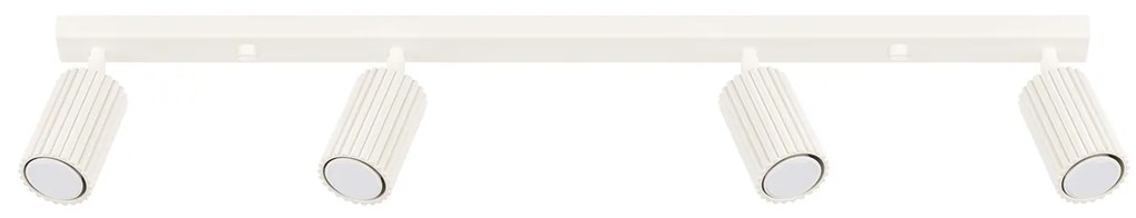 Bodové svietidlo Karbon, 4x béžové kovové tienidlo, (možnosť polohovania)