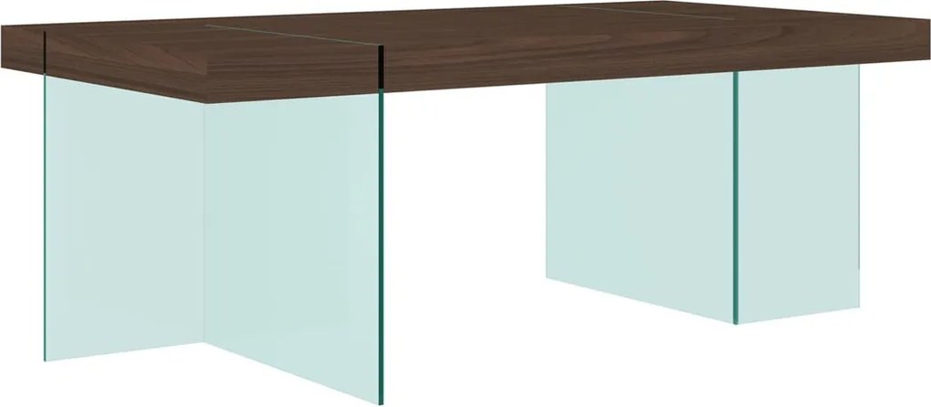 Jedálenský stôl Soho 200 cm orech/číry