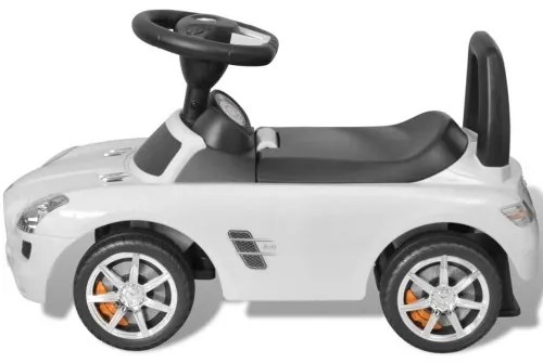 Biele Mercedes Benz detské autíčko na nožný pohon-