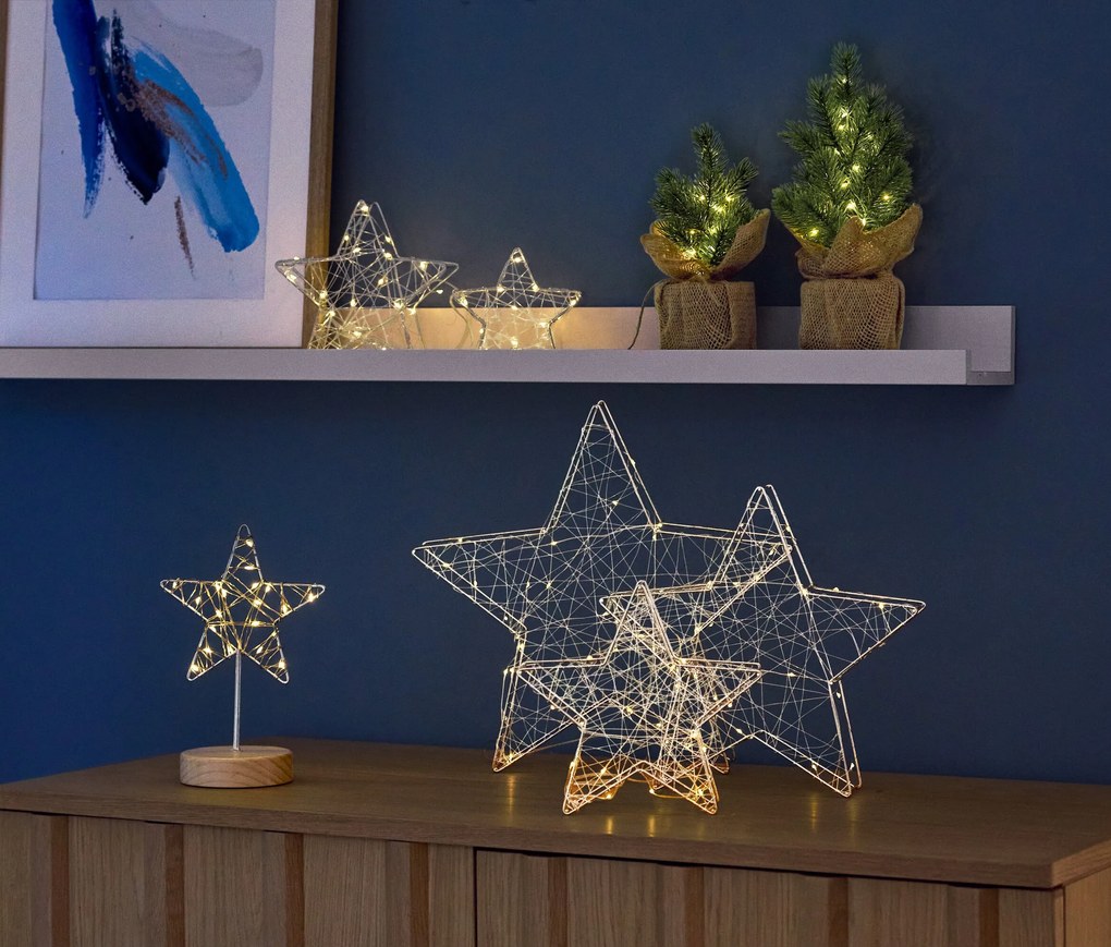 Vianočný stromček s LED, stredne veľký