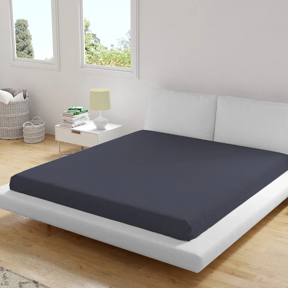 Homa jersey plachta sivá tmavá