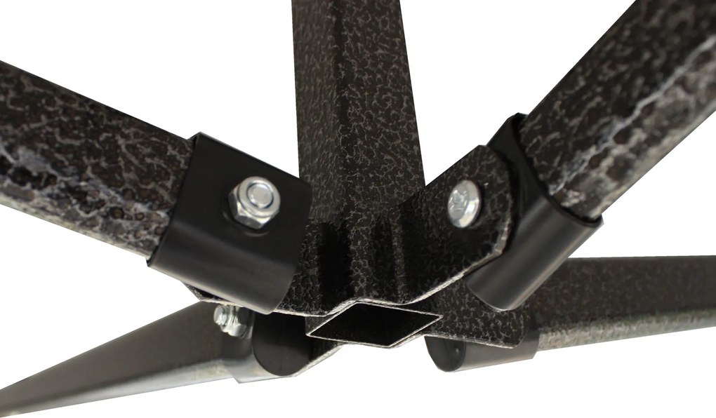 GARDEN LINE Nožnicový stan 3×3 m NAM5742 – záhradný a komerčný pavilón, čierny