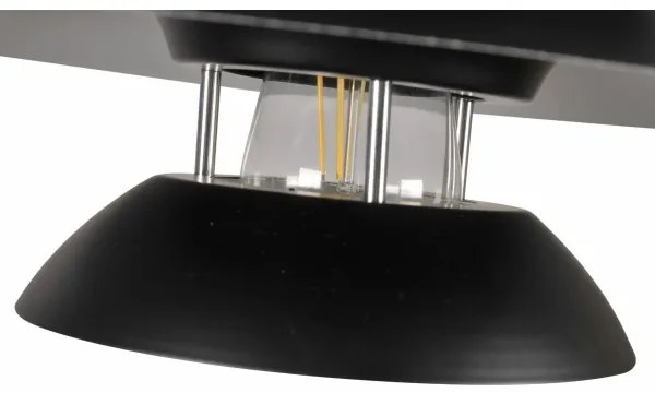 Luster na lanku BERIT 1xE27/20W/230V čierna