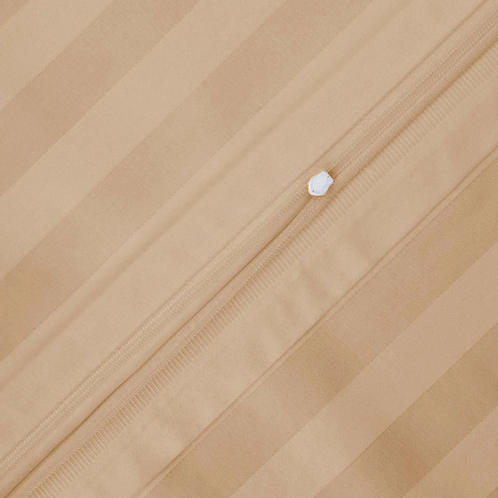 BAMBUSOVÉ OBLIEČKY STRIPE BEIGE 140X200 CM, 1KS 70X80 CM, 2KS 40X40 CM BÉŽOVÉ