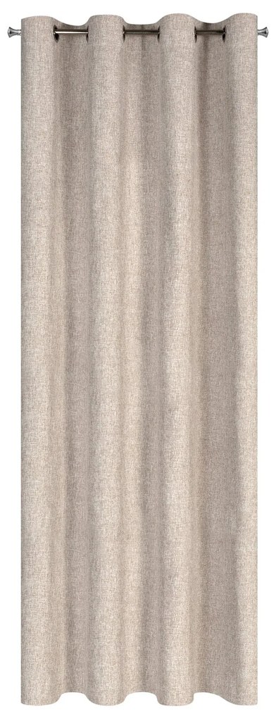 EUROFIRANY ZÁVES NA KRÚŽKOCH ADELINA 140X250 CM BÉŽOVÁ
