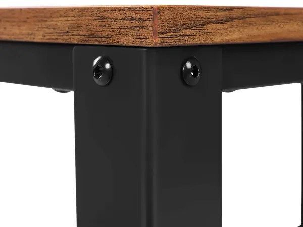 Servírovací stolík MARGE hnedý/čierny