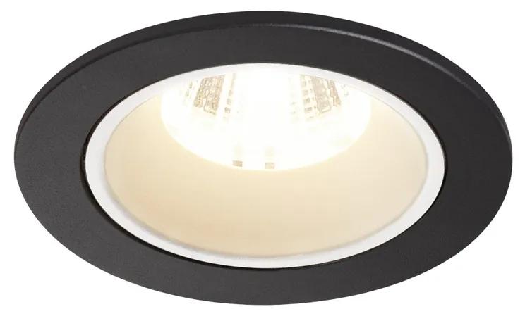 Stropné svietidlo SLV NUMINOS® DL S vnitřní LED zápustné stropné svietidlo čierna/biela 4000 K 40° včetně listových pružin 1003821
