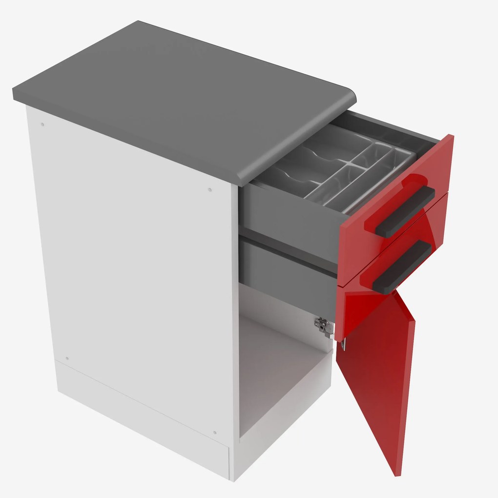Kuchynská skrinka spodná 40 cm šuflíky INF SDSZ40WS/0/WT/R/B/B1/PP