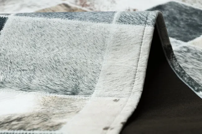 Koberec PATCHWORK 21716 béžový - imitácia kože krava