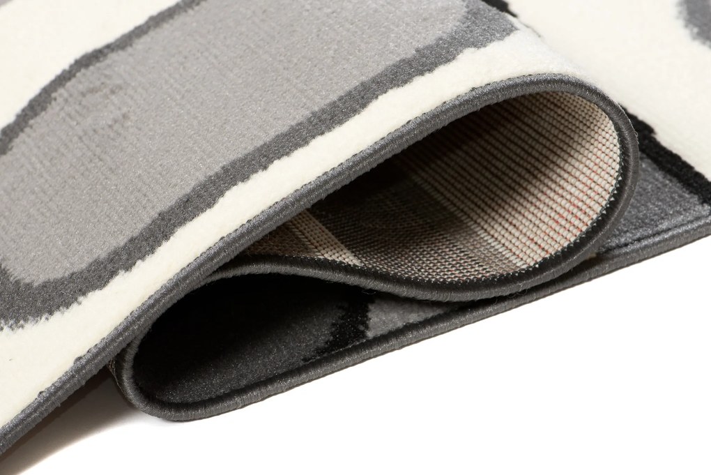 TA Koberec T965A TMAVO SIVÁ LACNÁ PP CRM Rozmer: 140x200 cm