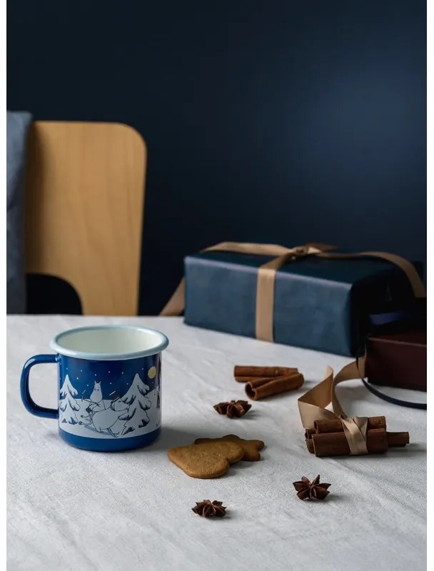 Hrnček Moomin Starry Night 0,37l, smalt / modrý
