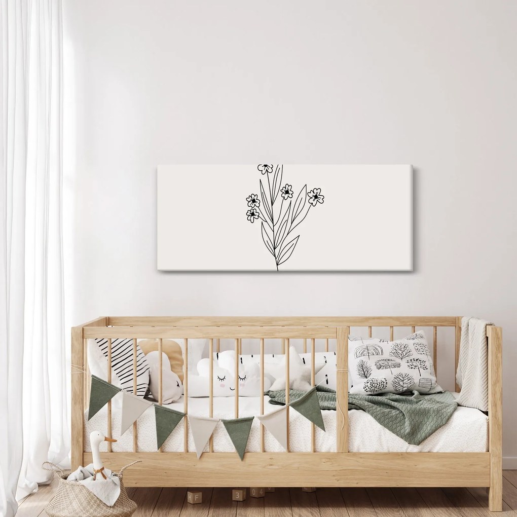 Obraz - Lúčny kvet N⁰1 (120x50 cm)