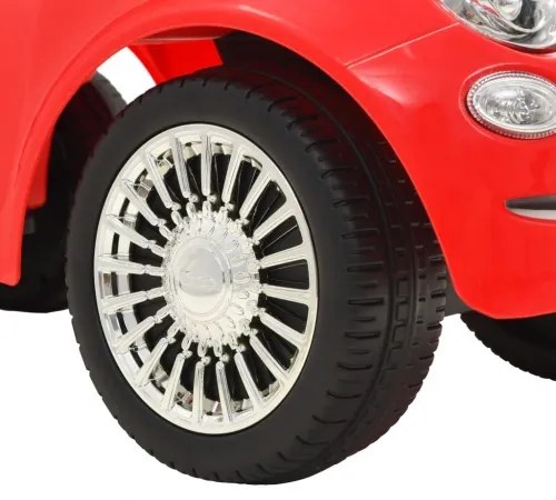 vidaXL Detské autíčko Fiat 500, červené-