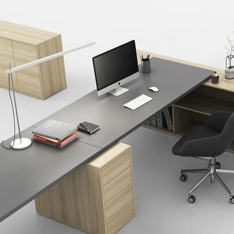 Kancelársky prístavný kontajner BLOCK, 400 x 800 x 710 mm, 4 zásuvky, biela