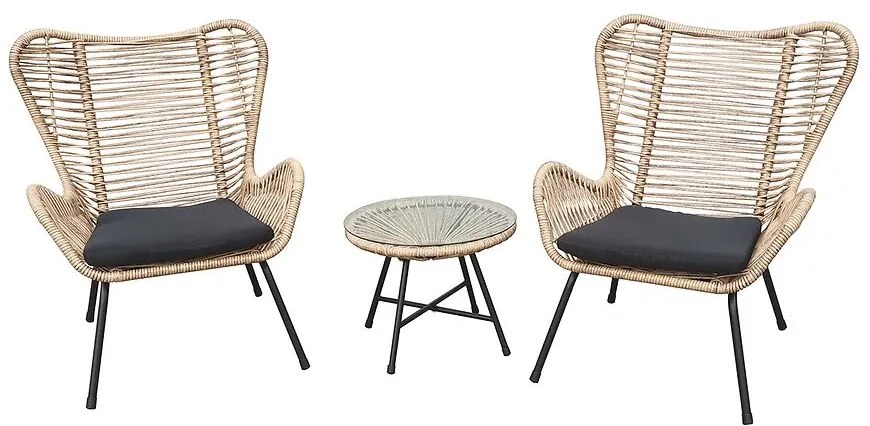 Komplet záhradného nábytku 2+1