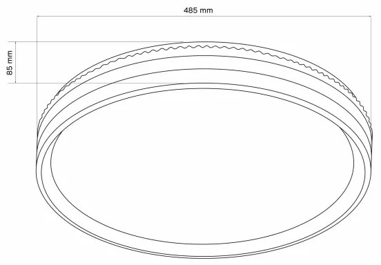 LED Stmievateľné stropné svietidlo BARBARA LED/72W/230V 3000-6000K + DO