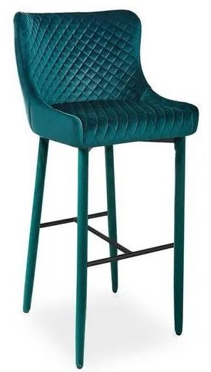 SIGNAL MEBLE Barová stolička COLIN B Velvet H-1