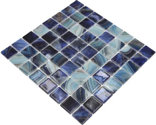 Sklenená mozaika VP56384PUR štvorcová ECO ROYAL 38 PUR 31,6x31,6 cm