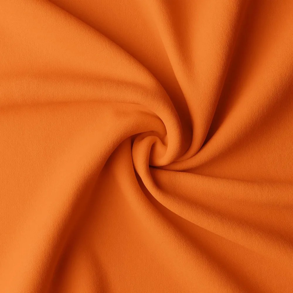 Dekorstudio Krátky jednofarebný záves - Oranžový Uchytenie závesu: Dekoračné kolieska