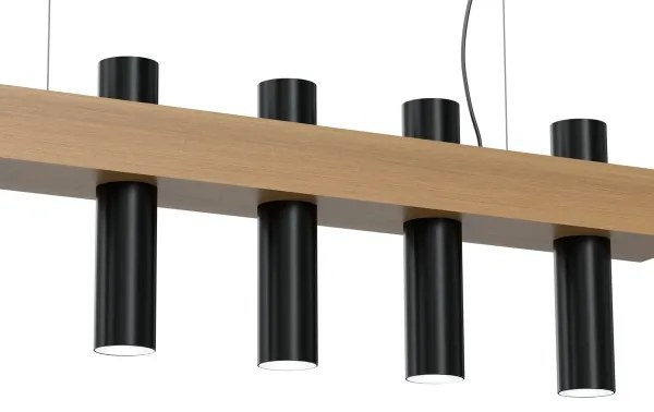 Luster na lanku WEST 5xGU10/25W/230V čierna