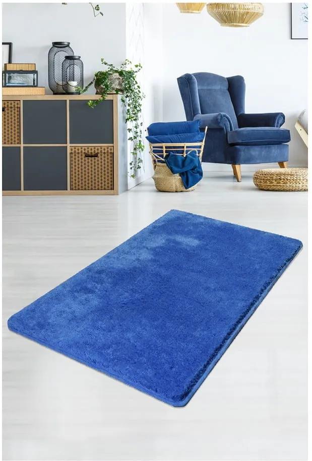 Modrý koberec Milano, 140 × 80 cm