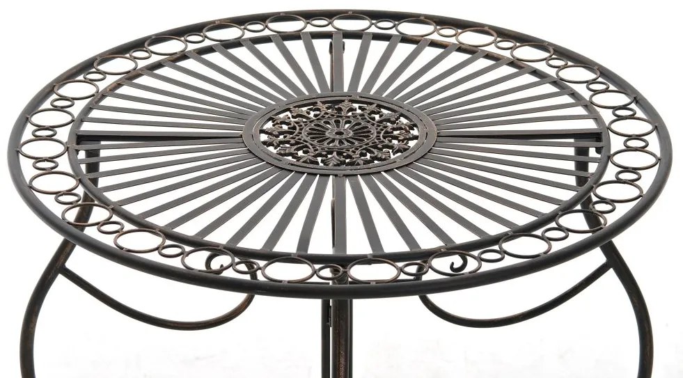 Súprava kovových stoličiek a stola Aldeano (SET 2+1) - Bronzová