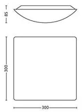 Philips 31240/67/16 - LED stropné svietidlo MYLIVING MEZEN 1xLED/17W/230V