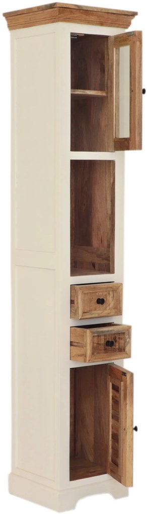 furniture-nabytek.cz - Skrinka do kúpeľne z dreva manga 40x190x35